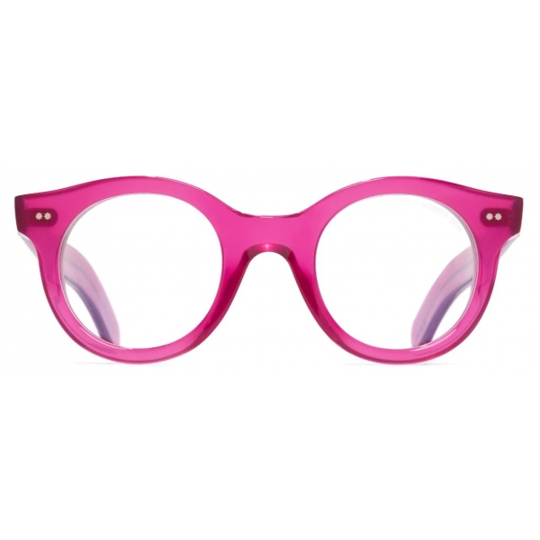 Cutler & Gross - 1390 Round Optical Glasses - Opal Fuchsia - Luxury - Cutler & Gross Eyewear