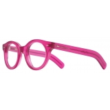 Cutler & Gross - 1390 Round Optical Glasses - Opal Fuchsia - Luxury - Cutler & Gross Eyewear