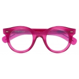 Cutler & Gross - 1390 Round Optical Glasses - Opal Fuchsia - Luxury - Cutler & Gross Eyewear