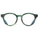 Cutler & Gross - 1378 Blue Light Filter Round Optical Glasses (Small) - Striped Dark Green