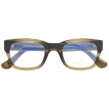 Cutler & Gross - 0868 Kingsman Optical Square Glasses - Olive - Luxury - Cutler & Gross Eyewear