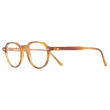 Cutler & Gross - 1313 Kingsman Optical Round Glasses - Striped Mustard Havana - Luxury