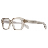 Cutler & Gross - The Great Frog Bones Link Square Optical Glasses - Sand Crystal - Luxury