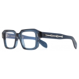 Cutler & Gross - The Great Frog Bones Link Square Optical Glasses - Deep Blue - Luxury