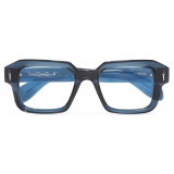 Cutler & Gross - The Great Frog Bones Link Square Optical Glasses - Deep Blue - Luxury