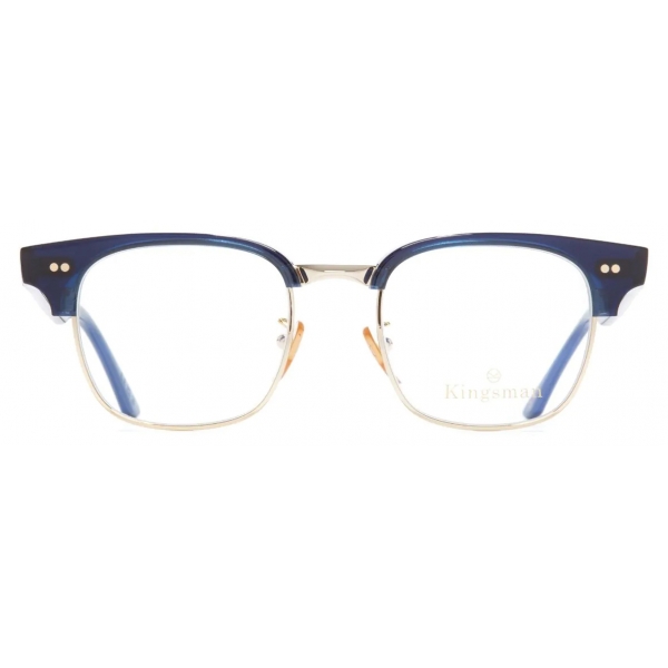 Cutler & Gross - 0004 Kingsman Optical Round Glasses - Classic Navy Blue - Luxury