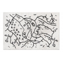 Qeeboo - ChoreograpHer Carpet Rectangular Small - Qeeboo Carpet by Shantell Martin - Furnishing - Home