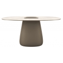 Qeeboo - Cobble Table 160 cm Stoneware Bucket - Avorio - Tavolo Qeeboo by Elisa Giovannoni - Arredo - Casa