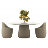 Qeeboo - Cobble Table 160 cm Stoneware Bucket - Avorio - Tavolo Qeeboo by Elisa Giovannoni - Arredo - Casa