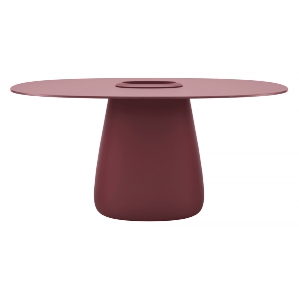 Qeeboo - Cobble Table 160 HPL Bucket - Indian Red - Tavolo Qeeboo by Elisa Giovannoni - Arredo - Casa