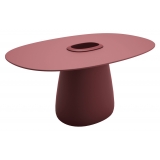 Qeeboo - Cobble Table 160 HPL Bucket - Indian Red - Qeeboo Table by Elisa Giovannoni - Furnishing - Home