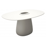 Qeeboo - Cobble Table 160 HPL Bucket - White Warm - Qeeboo Table by Elisa Giovannoni - Furnishing - Home