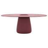 Qeeboo - Cobble Table 190 HPL Bucket - Indian Red - Qeeboo Table by Elisa Giovannoni - Furnishing - Home