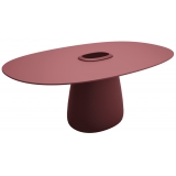 Qeeboo - Cobble Table 190 HPL Bucket - Indian Red - Qeeboo Table by Elisa Giovannoni - Furnishing - Home