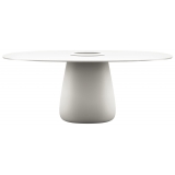 Qeeboo - Cobble Table 190 HPL Bucket - White Warm - Tavolo Qeeboo by Elisa Giovannoni - Arredo - Casa