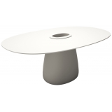 Qeeboo - Cobble Table 190 HPL Bucket - White Warm - Qeeboo Table by Elisa Giovannoni - Furnishing - Home