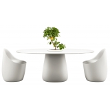 Qeeboo - Cobble Table 190 HPL Bucket - White Warm - Qeeboo Table by Elisa Giovannoni - Furnishing - Home