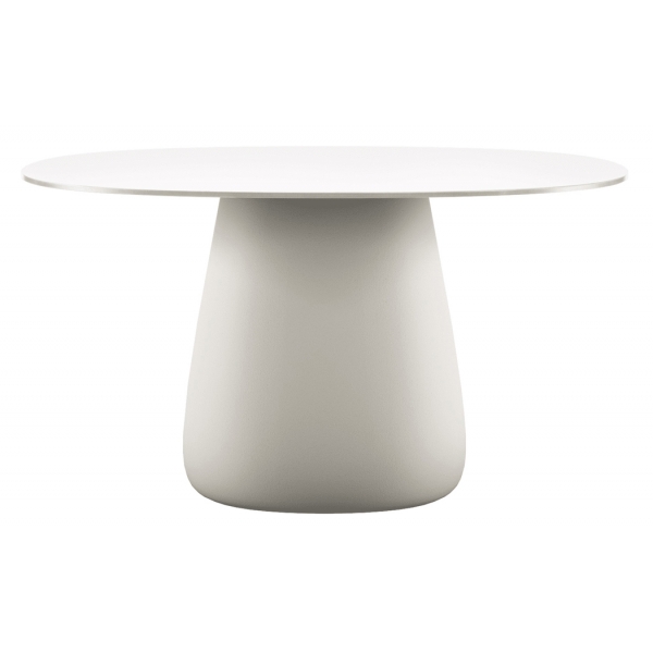 Qeeboo - Cobble Table Top 135 cm HPL - White Warm - Tavolo Qeeboo by Elisa Giovannoni - Arredo - Casa