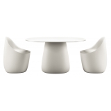 Qeeboo - Cobble Table Top 135 cm HPL - White Warm - Qeeboo Table by Elisa Giovannoni - Furnishing - Home