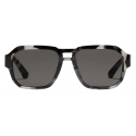 Dolce & Gabbana - Mirror Logo Sunglasses - Grey Havana - Dolce & Gabbana Eyewear