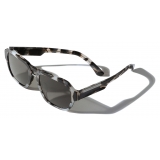 Dolce & Gabbana - Mirror Logo Sunglasses - Grey Havana - Dolce & Gabbana Eyewear