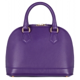 Avvenice - Imperium - Borsa in Pelle Premium - Viola - Handmade in Italy - Exclusive Luxury Collection