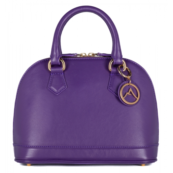 Avvenice - Imperium - Borsa in Pelle Premium - Viola - Handmade in Italy - Exclusive Luxury Collection