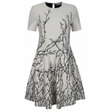 Alexander McQueen - Mini Dress - Ivory Black - Alexander McQueen Exclusive Luxury Collection