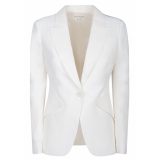 Alexander McQueen - Blazer Monopetto - Bianco - Alexander McQueen Exclusive Luxury Collection