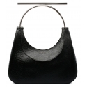 Alexander McQueen - Black Full Grain Lambskin Cross-Bar Bag - Black - Exclusive Luxury Collection