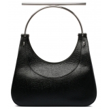 Alexander McQueen - Black Full Grain Lambskin Cross-Bar Bag - Black - Alexander McQueen Exclusive Luxury Collection