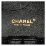 Chanel Vintage - Jumbo Classic Chevron Lambskin Double Flap - Black - Leather and Lambskin Handbag - Luxury High Quality