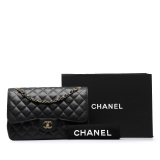 Chanel Vintage - Jumbo Classic Caviar Double Flap - Black - Leather and Lambskin Handbag - Luxury High Quality