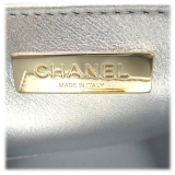 Chanel Vintage - Metallic Lambskin Star Chain Crossbody - Argento - Borsa in Pelle e Agnello - Alta Qualità Luxury