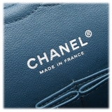 Chanel Vintage - Medium Classic Caviar Double Flap - Blu - Borsa in Pelle e Agnello - Alta Qualità Luxury