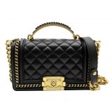 Chanel Vintage - Small Lambskin Boy Top Handle - Nera - Borsa in Pelle e Agnello - Alta Qualità Luxury