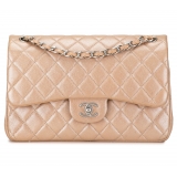 Chanel Vintage - Jumbo Classic Iridescent Caviar Double Flap - Brown - Leather and Lambskin Handbag - Luxury High Quality