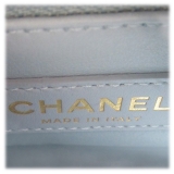 Chanel Vintage - Extra Mini Caviar Coco Top Handle - Blue - Leather and Lambskin Handbag - Luxury High Quality