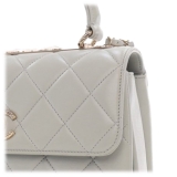 Chanel Vintage - Small Lambskin Trendy CC Flap - Gray - Leather and Lambskin Handbag - Luxury High Quality