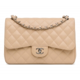 Chanel Vintage - Jumbo Classic Caviar Double Flap - Marrone - Borsa in Pelle e Agnello - Alta Qualità Luxury