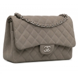 Chanel Vintage - Jumbo Classic Caviar Double Flap - Gray - Leather and Lambskin Handbag - Luxury High Quality