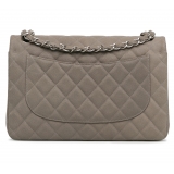 Chanel Vintage - Jumbo Classic Caviar Double Flap - Gray - Leather and Lambskin Handbag - Luxury High Quality