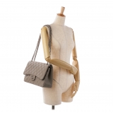 Chanel Vintage - Jumbo Classic Caviar Double Flap - Gray - Leather and Lambskin Handbag - Luxury High Quality