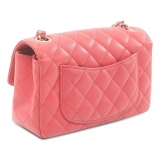 Chanel Vintage - Mini Rectangular Classic Caviar Single Flap - Pink - Leather and Lambskin Handbag - Luxury High Quality