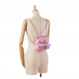 Chanel Vintage - Small Quilted Caviar Duma Pockets Drawstring Backpack - Pink - Leather and Lambskin Handbag - Luxury