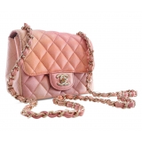 Chanel Vintage - Mini Square Ombre Iridescent Lambskin Flap - Pink - Leather and Lambskin Handbag - Luxury High Quality