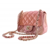 Chanel Vintage - Mini Square Ombre Iridescent Lambskin Flap - Pink - Leather and Lambskin Handbag - Luxury High Quality