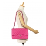 Chanel Vintage - Jumbo Classic Caviar Double Flap - Pink - Leather and Lambskin Handbag - Luxury High Quality