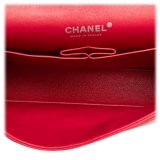 Chanel Vintage - Medium Classic Lambskin Double Flap - Red - Leather and Lambskin Handbag - Luxury High Quality