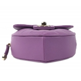 Chanel Vintage - Mini Lambskin CC in Love Heart Crossbody - Purple - Leather and Lambskin Handbag - Luxury High Quality